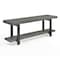 Alaterre Furniture Pomona 48" Metal and Wood Wall Coat Hook with Bench, Slate Gray AMBA0324SG - alternate 10